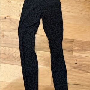 Lulu lemon Black Leopard Print Leggings